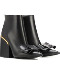 Marni Ankle Boots aus Leder - Schwarz