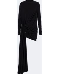 Sportmax - Asymmetric Gathered Jersey Minidress - Lyst