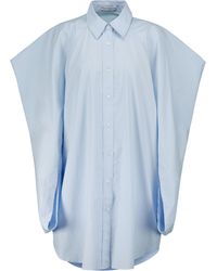 JW Anderson Cotton Poplin Shirt Dress - Blue
