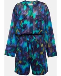 Isabel Marant - Niely Printed Cotton Playsuit - Lyst