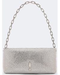 Christian Louboutin - Maykimay Small Embellished Satin Clutch - Lyst