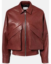 Magda Butrym - Leather Bomber Jacket - Lyst