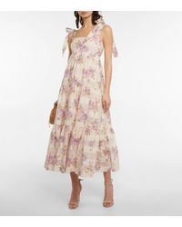 Zimmermann Rosa Cotton And Silk Maxi Dress - Multicolor