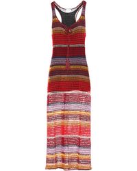 mango crochet midi dress