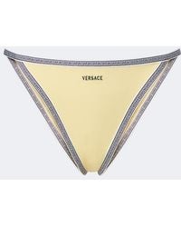 Versace - Braga De Bikini Greca Bordada - Lyst