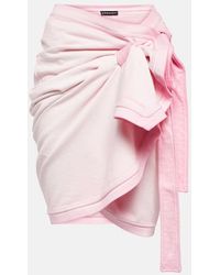 Y. Project - Mini-Jupe Brodee En Coton - Lyst