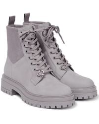 Gianvito Rossi - Martis Leather Combat Boots - Lyst