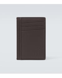 Brunello Cucinelli - Debossed Leather Card Holder - Lyst