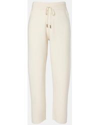 Moncler - Wool And Cashmere Sweatpants - Lyst