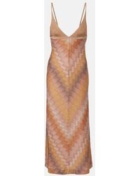 Missoni - Lame Midi Dress - Lyst