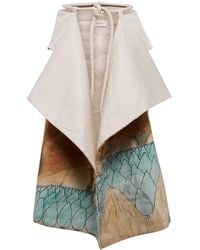 Lemaire Silk-blend High-rise Printed Wrap Midi Skirt - Multicolour