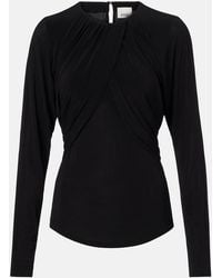 Isabel Marant - Gaetane Draped Jersey Top - Lyst