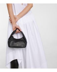 Khaite Beatrice Small Leather Shoulder Bag - Black