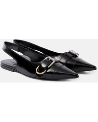 Givenchy - Voyou Leather Slingback Flats - Lyst