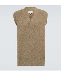 Maison Margiela - Wool And Cashmere-blend Sweater Vest - Lyst