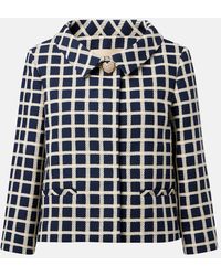 Valentino - Checked Wool And Cotton-Blend Jacket - Lyst