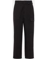 Proenza Schouler - Label Octavia Cotton-Blend Straight Pants - Lyst