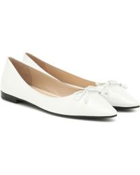 Prada Bailarinas de piel Saffiano - Multicolor