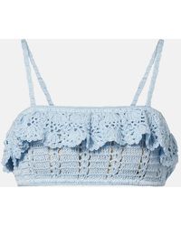 Anna Kosturova - Crochet Cotton Bra Top - Lyst