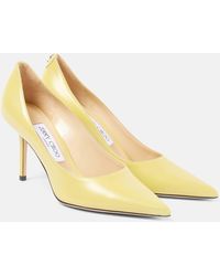 Jimmy Choo - Love 85 Logo Leather Pumps - Lyst