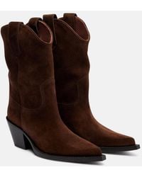 Paris Texas - Dakota Suede Cowboy Boots - Lyst