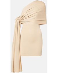 AYA MUSE - Chara One-Shoulder Silk-Blend Minidress - Lyst