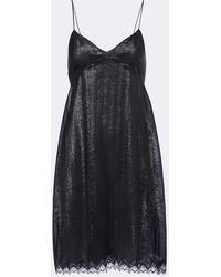 Tom Ford - Embellished Lace-Trimmed Silk-Blend Minidress - Lyst