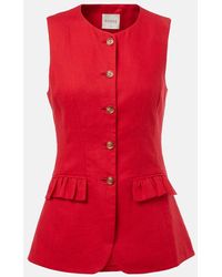Posse - Matilda Linen Vest - Lyst
