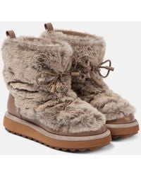 Robert Clergerie - Zeva Leather-Trimmed Boots - Lyst