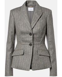 Erdem - Pinstripe Wool And Mohair Blazer - Lyst