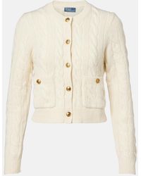 Polo Ralph Lauren - Cable-Knit Wool And Cashmere Cardigan - Lyst