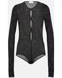 Sportmax - Rib-Knit Bodysuit - Lyst