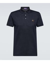 Ralph Lauren - Ralph Lauren Label Cotton Logo Polo Shirt - Lyst