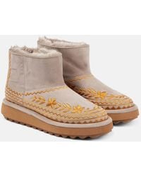 Robert Clergerie - Zarina Shearling-Lined Suede Snow Boots - Lyst