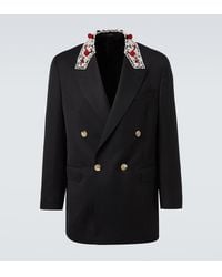 Simone Rocha - Embellished Double-Breasted Blazer - Lyst