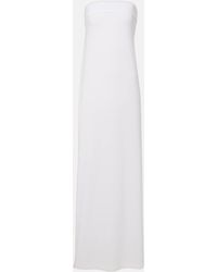 Norma Kamali - Strapless Jersey Gown - Lyst