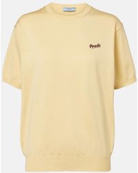 Prada - Pullover Aus Einem Seidengemisch - Lyst