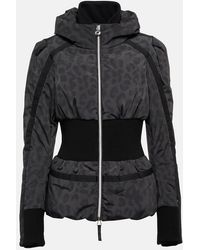 Jet Set - Raffaella Leopard-Print Ski Jacket - Lyst