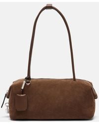 Max Mara - Large Suede Shoulder Bag - Lyst
