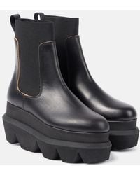 Sacai - Leather Chelsea Boots - Lyst