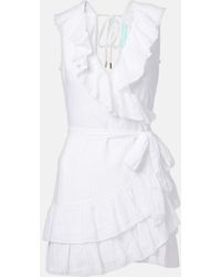 Melissa Odabash - Molly Open-Back Cotton Wrap Dress - Lyst