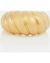 Sophie Buhai Vergoldeter Ring Shell Medium aus Sterlingsilber - Mettallic