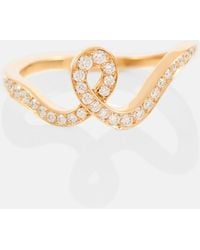 Sophie Bille Brahe - Ruban De Diamant 18kt Yellow Gold Ring With Diamonds - Lyst