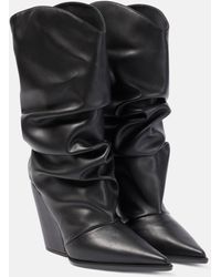 Alexandre Vauthier - Faux Leather Knee-high Boots - Lyst
