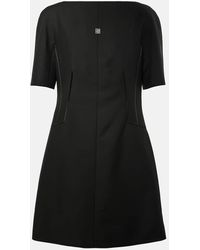 Givenchy - Vestido corto 4G de lana y mohair - Lyst