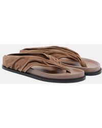 A.Emery - Shaw Suede Thong Sandals - Lyst