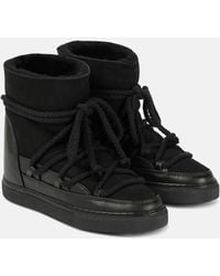 Inuikii - Classic Wedge Suede And Leather Snow Boots - Lyst