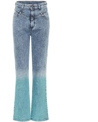 Save 33% Stella McCartney Denim High-rise Straight Leg Jeans in Pink Womens Jeans Stella McCartney Jeans 