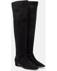 Manolo Blahnik - Gore Suede Over-The-Knee Boots - Lyst