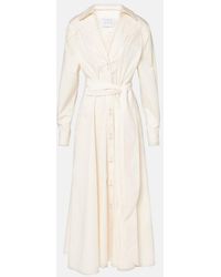 Johanna Ortiz - Vela De Cruz Cotton-Blend Poplin Wrap Dress - Lyst